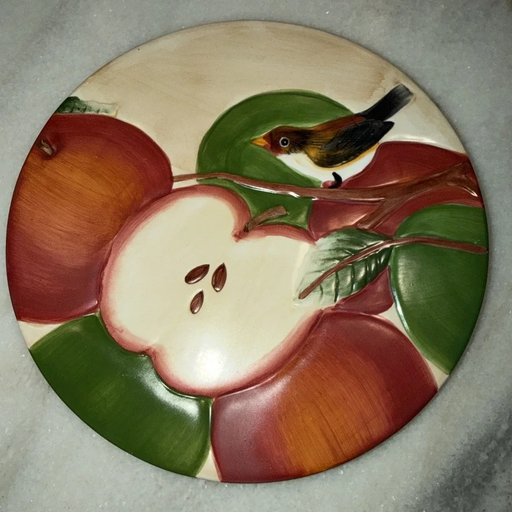 Vintage Sakura David Carter Brown Apple Orchard 9.5